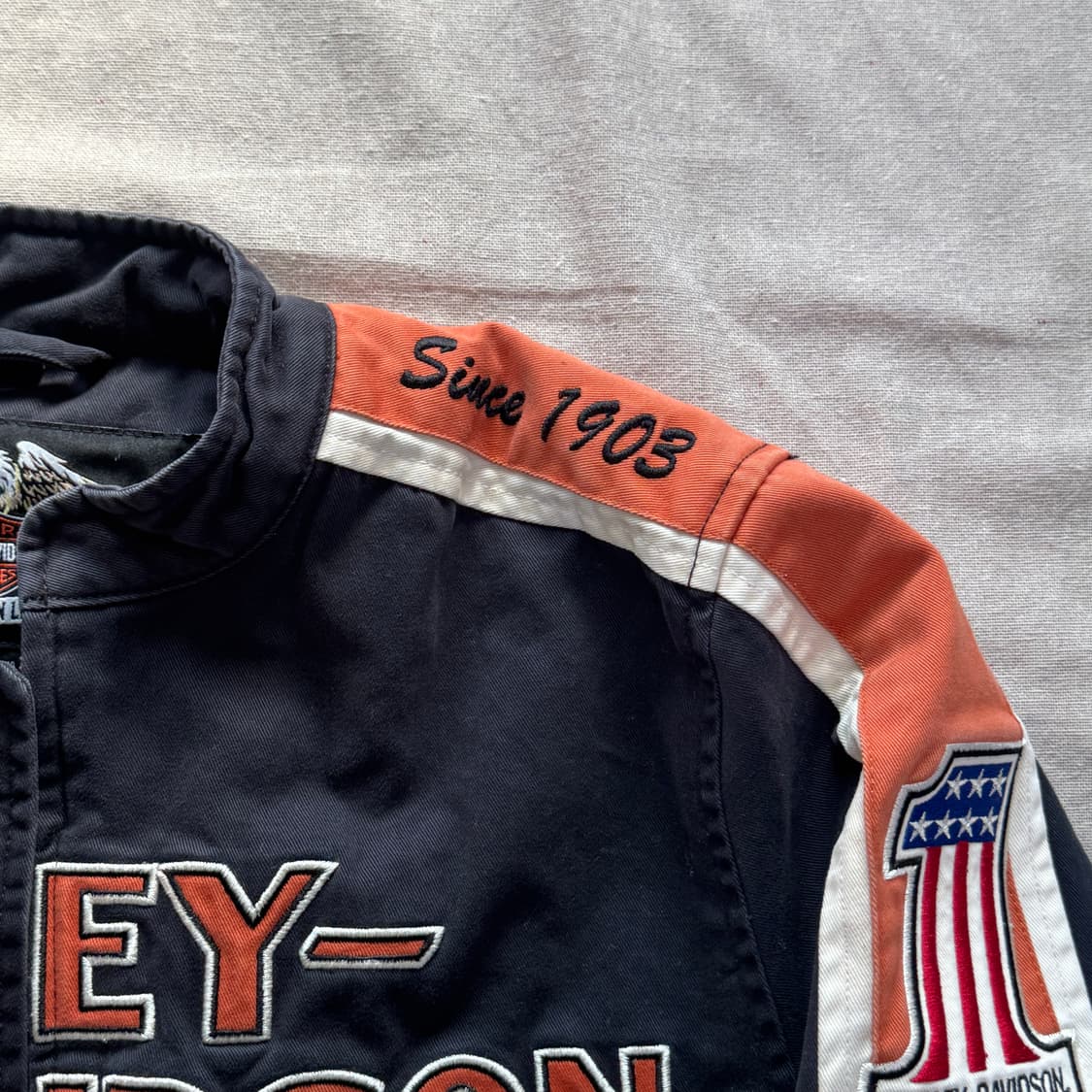 할리데이비슨 빈티지 빅로고 워크자켓 100 상품이미지6