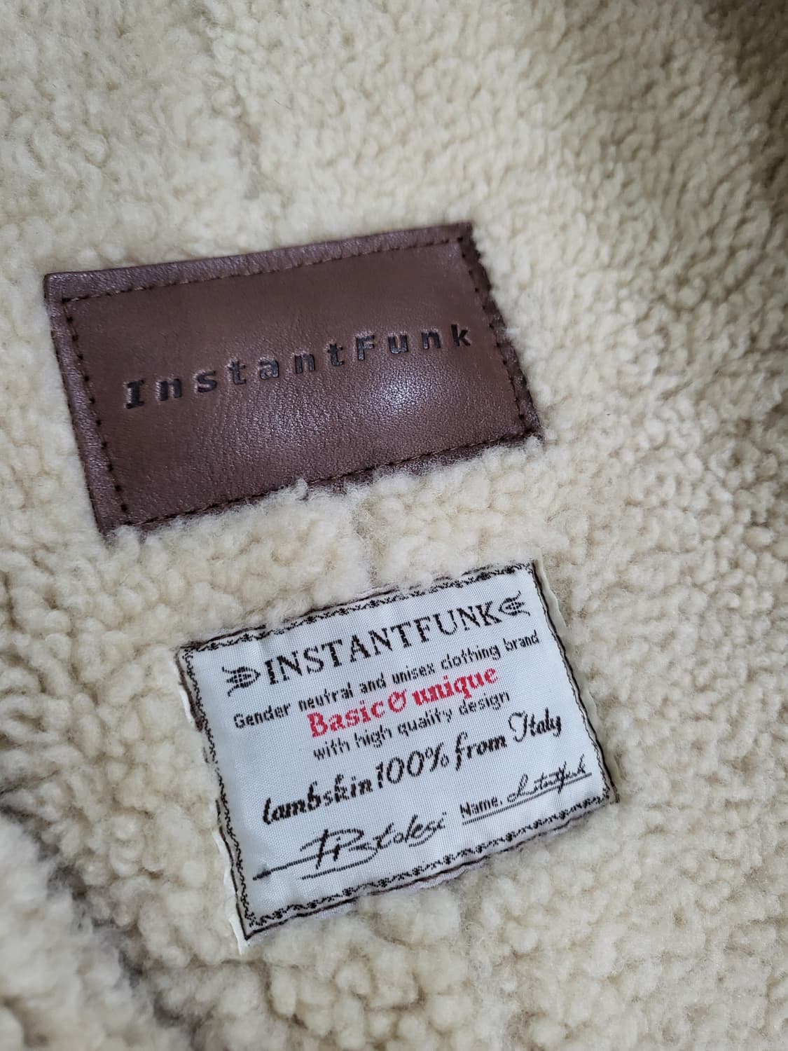 인스턴트펑크(InstantFunk) 무스탕 코트 상품이미지5