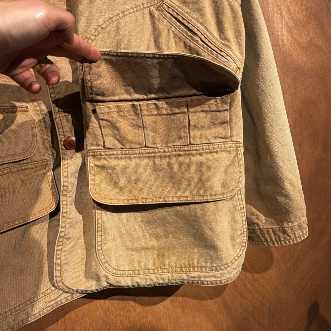 폴로랄프로렌 90s 모호크 덕캔버스 헌팅 자켓 L 105~110 상품이미지5