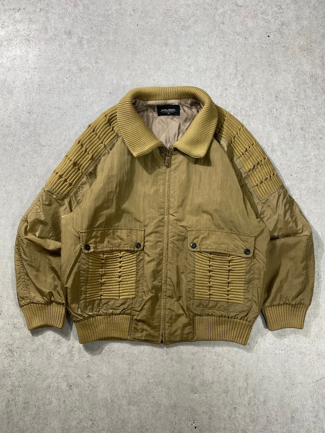 [M] 90s WELDON 재패니즈 빈티지 나일론 봄버자켓 상품이미지1