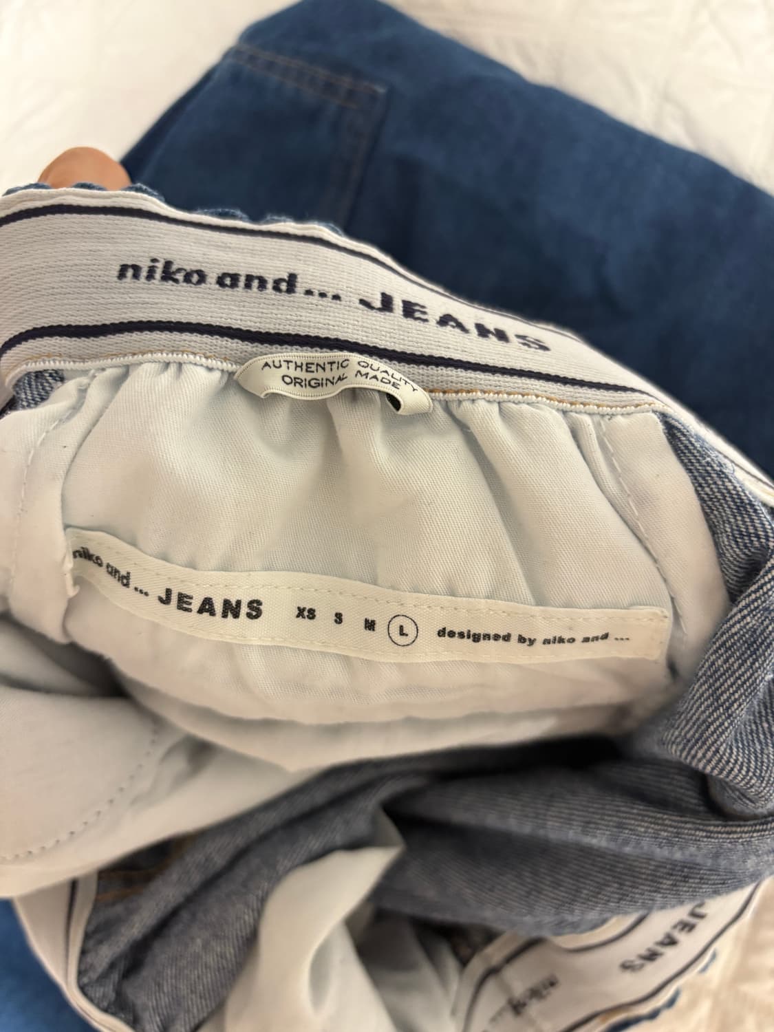 니코 앤드 힙합 와이드 데님 팬츠 중청 상품이미지4