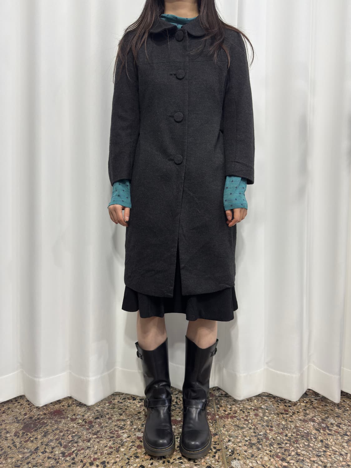 melrose button strap coat 상품이미지2