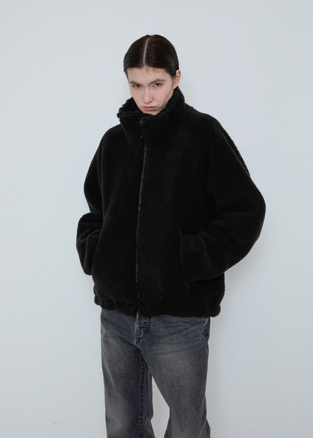 [os] innir 이니어 울블렌드 파일 플리스 자켓 상품이미지1