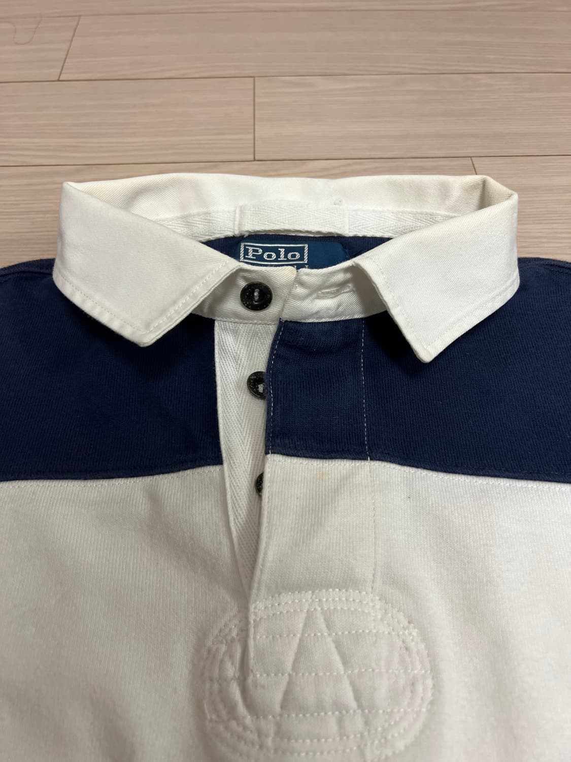 폴로 랄프로렌 럭비티 셔츠 네이비 화이트 스트라이프 / XL 상품이미지6
