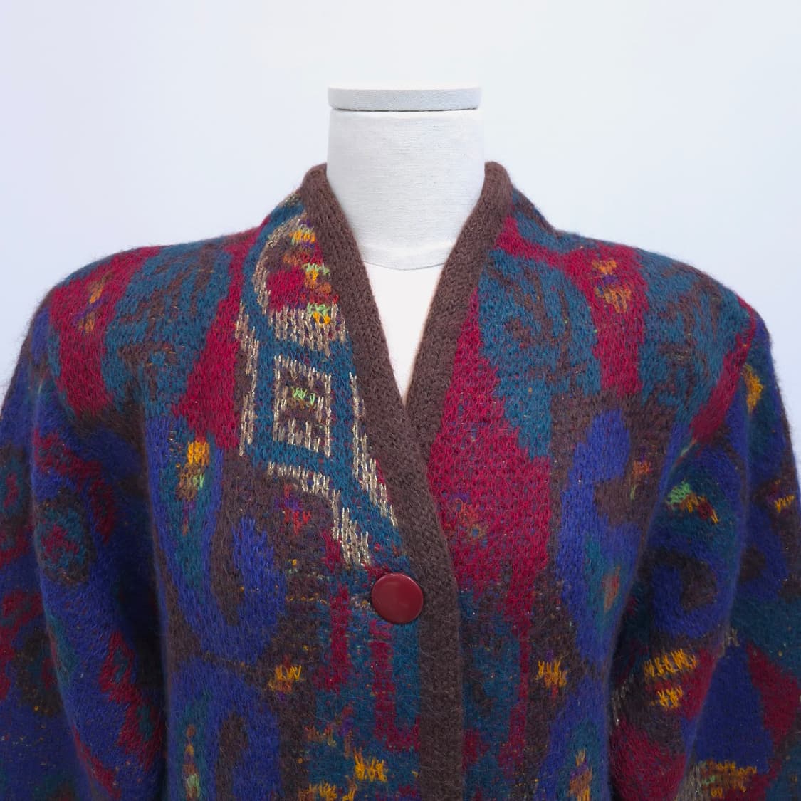 Kanebo Moi Bell 빈티지 모헤어 아트패턴 가디건
 상품이미지2