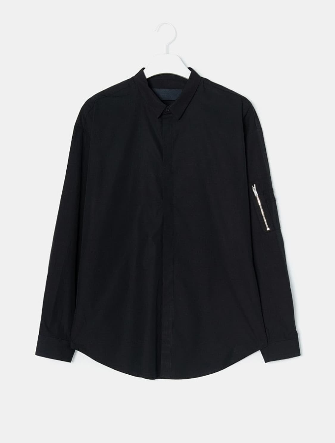 [48] 준지 ma-1 셔츠 - 블랙 상품이미지1