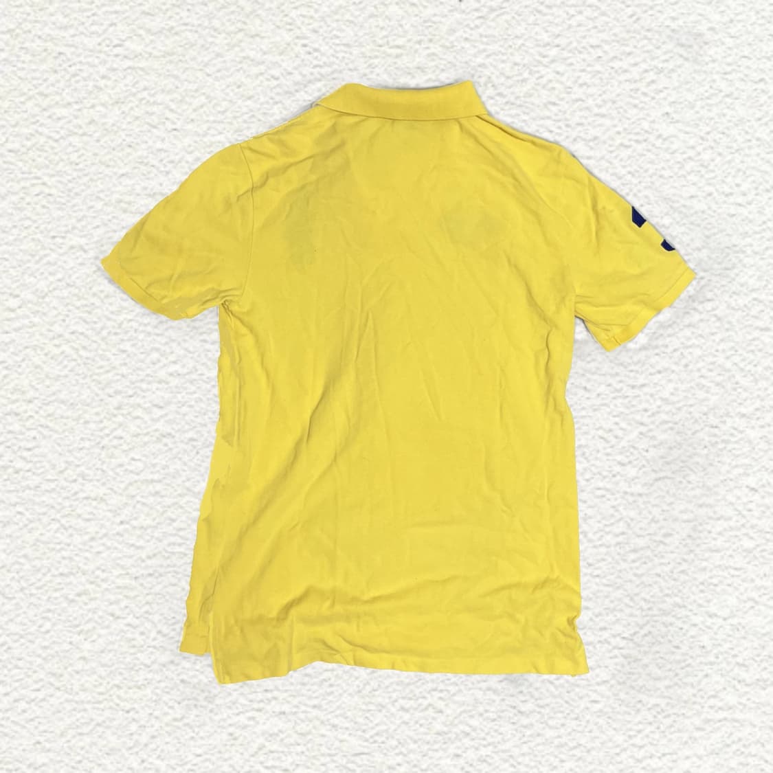 폴로 랄프로렌 옐로우 빅포니 카라티 M 상품이미지2