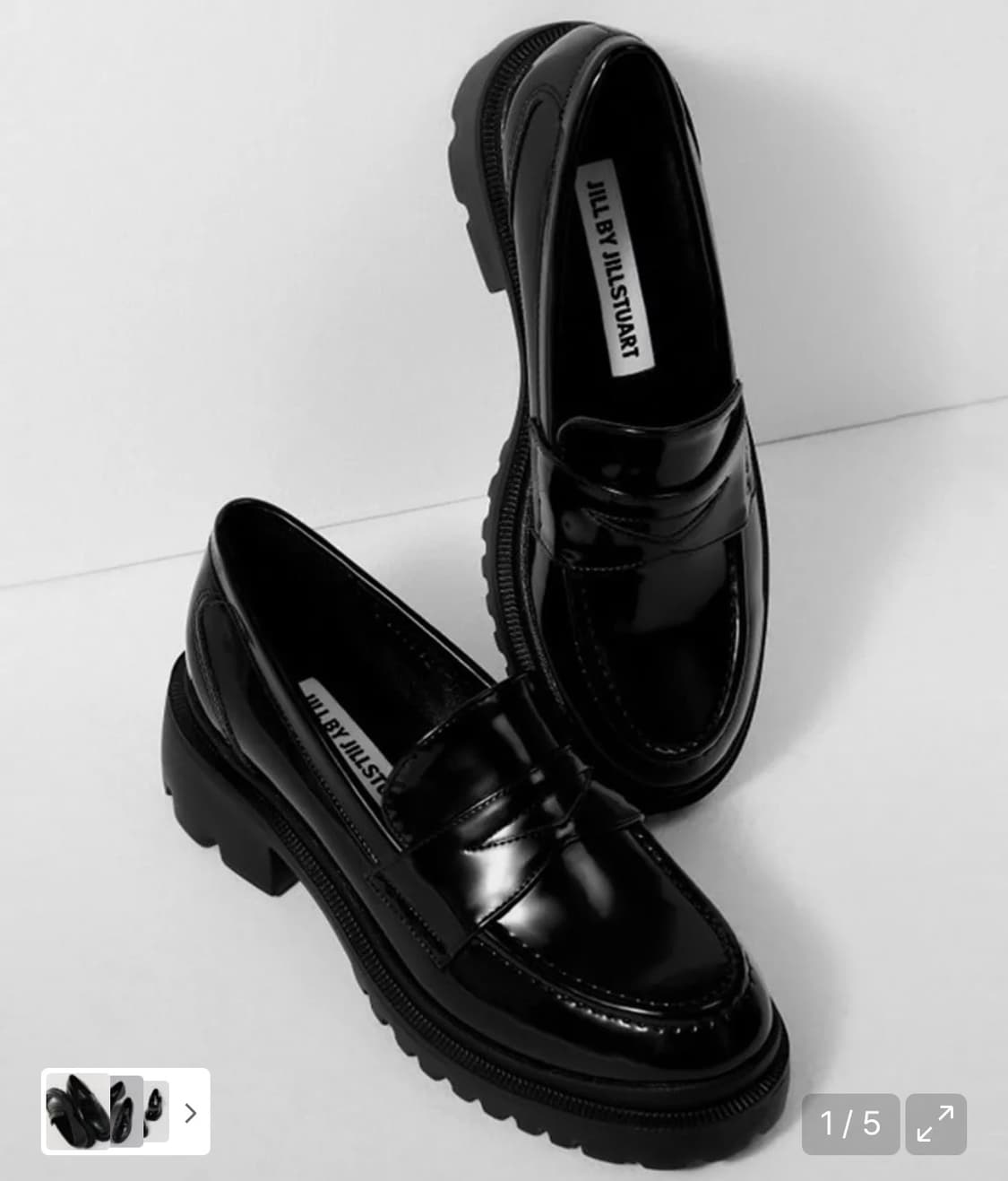 질바이질스튜어트 플랫폼 로퍼 블랙 240 상품이미지1