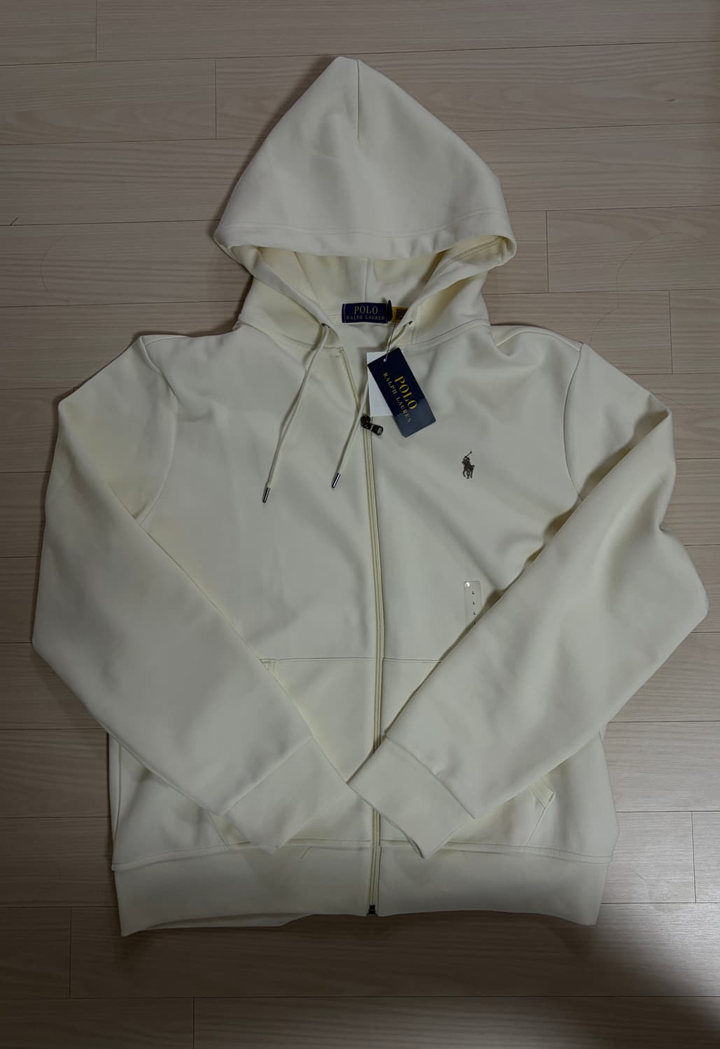 폴로 랄프로렌 더블니트 후드집업 크림 새상품 상품이미지1
