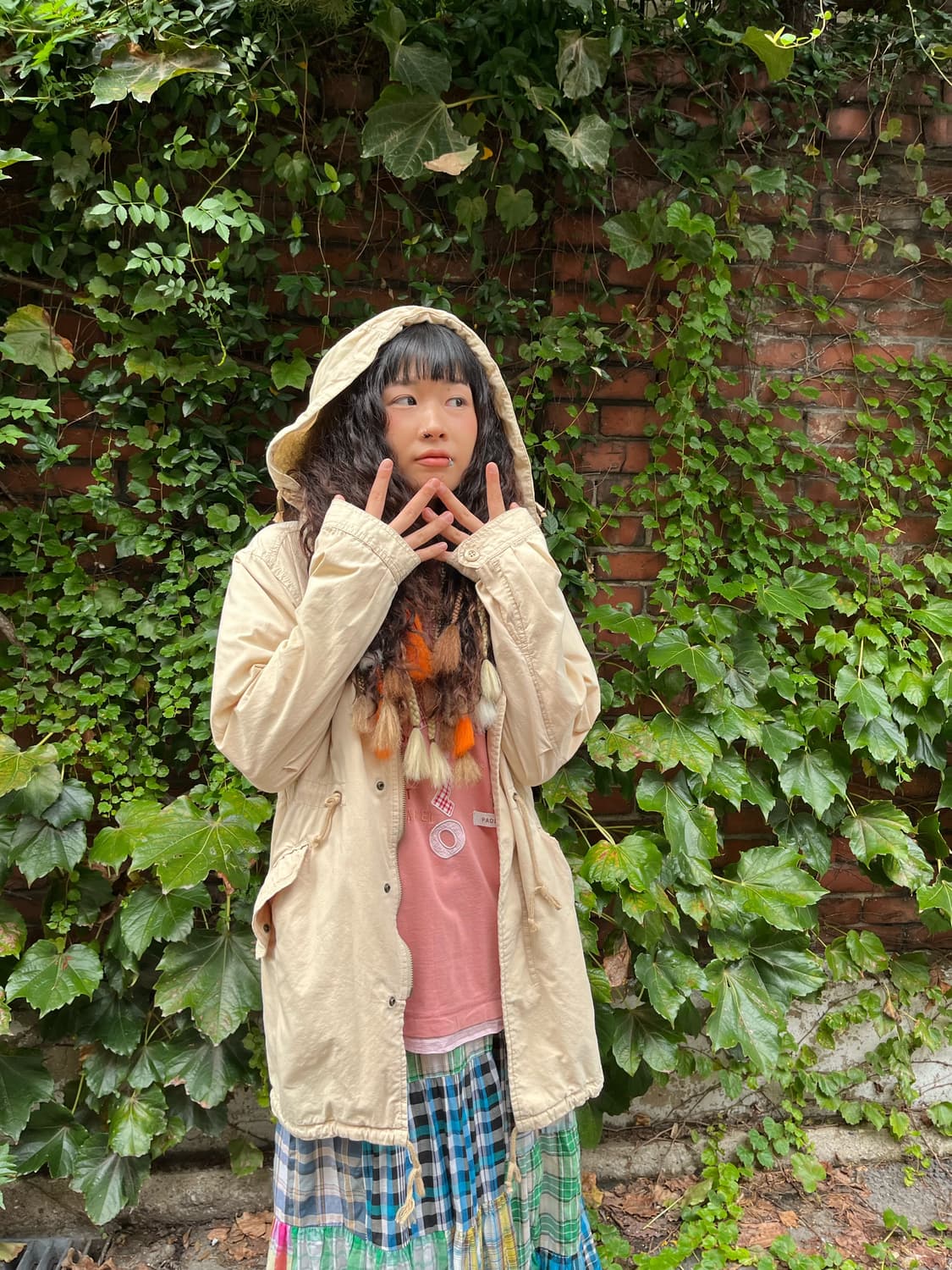 일본 데일리무드 베이지 후드 자켓 상품이미지3