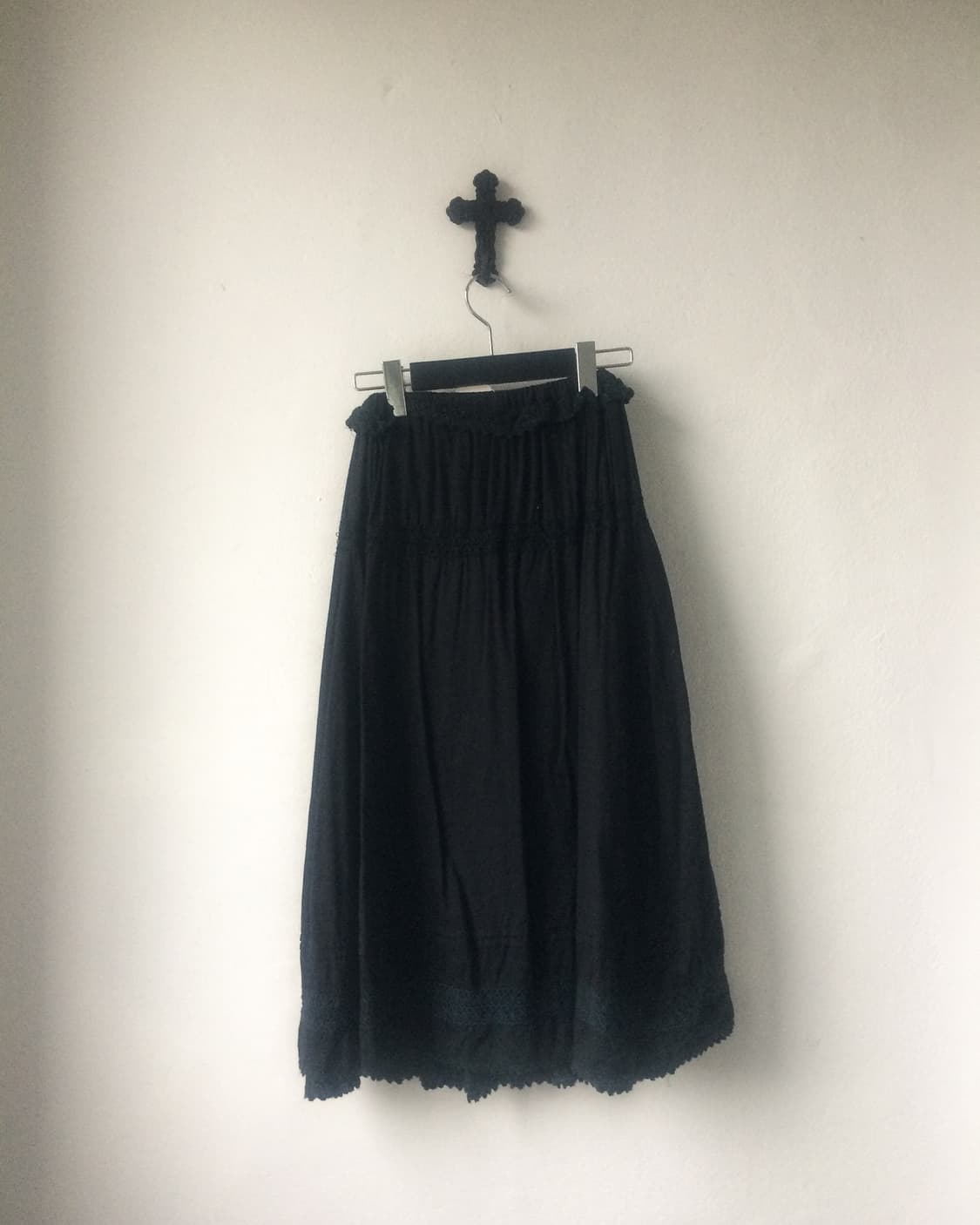 Cecil Mcbee Crochet trimming long skirt 상품이미지2