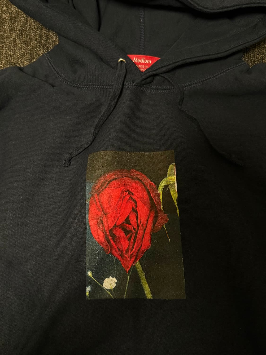 [M] 슈프림 아라키 로즈 후드 네이비 16fw 상품이미지3