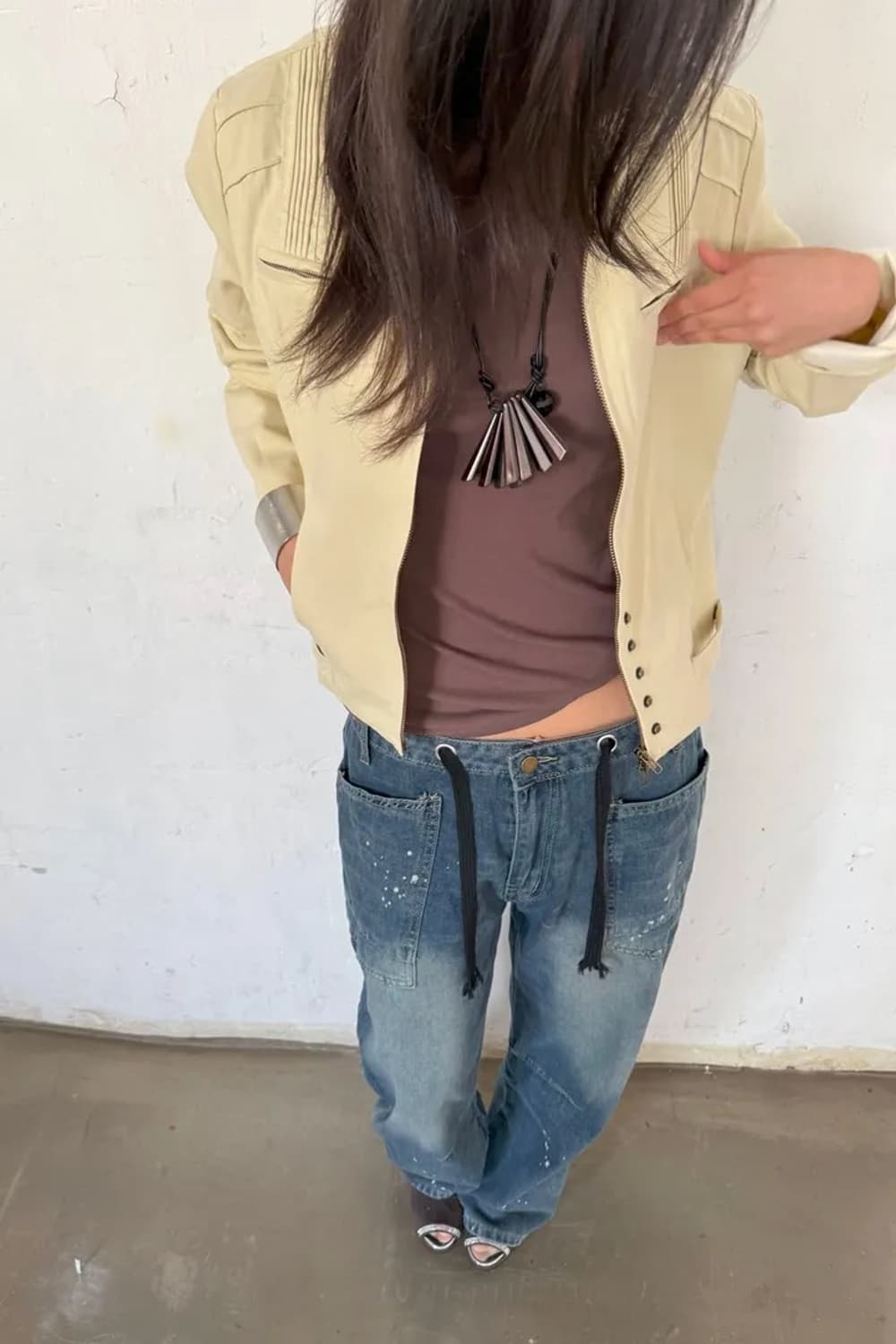 Tipssy gather half top 상품이미지2