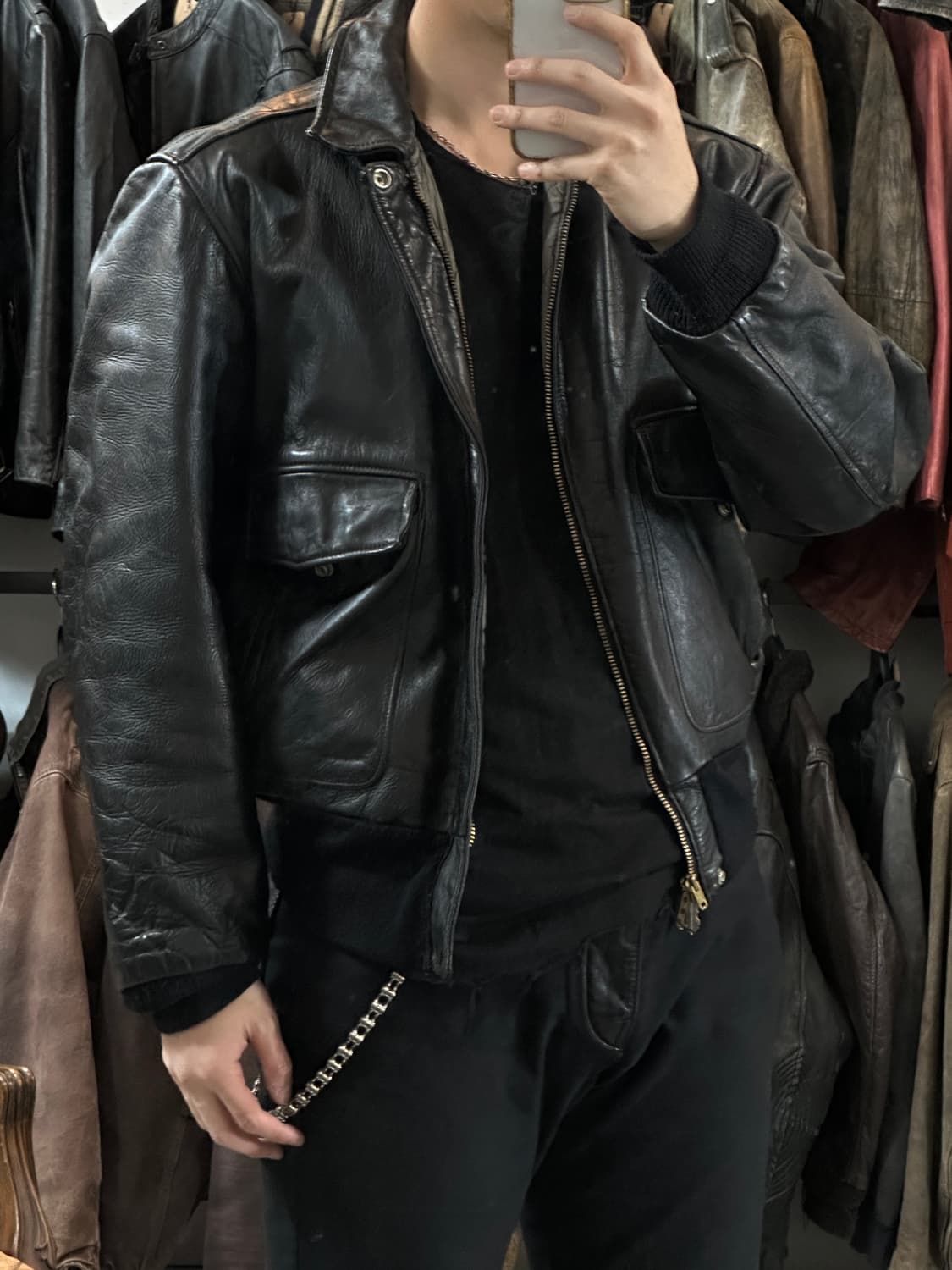 60's 빈티지 시어스 오크브룩 A2 레더 자켓 빈티지 레더자켓 상품이미지3