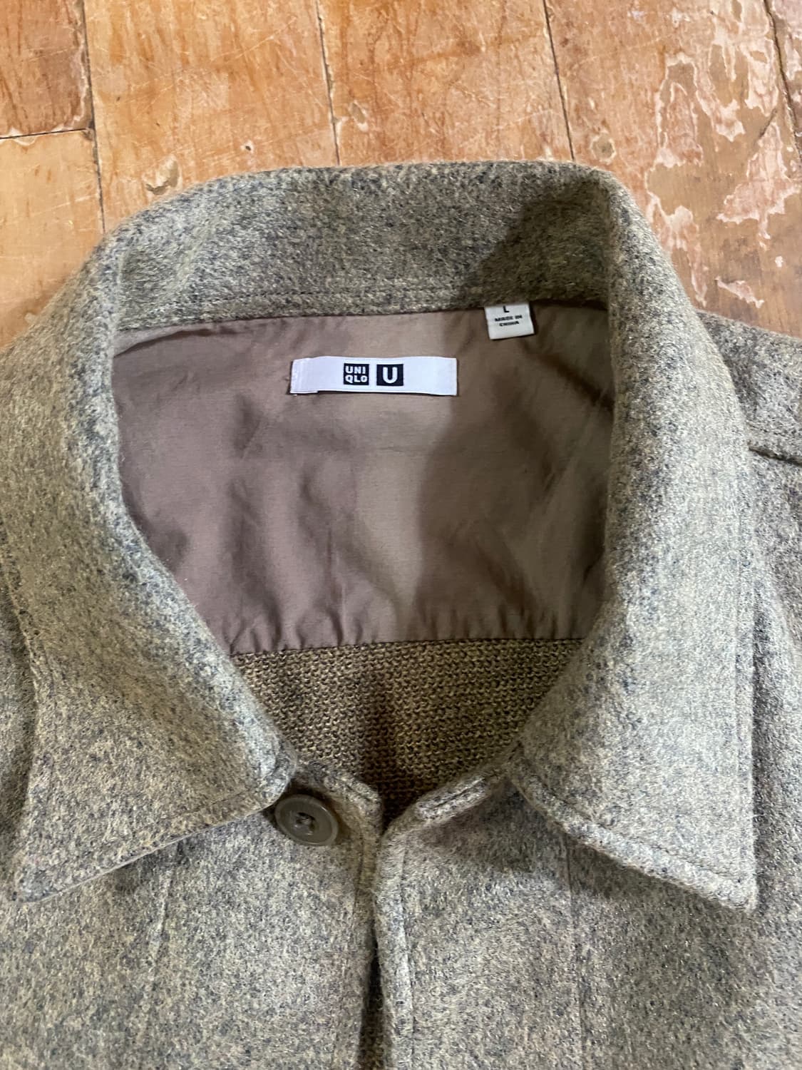 유니클로 U라인 셔츠 자켓 L 상품이미지3