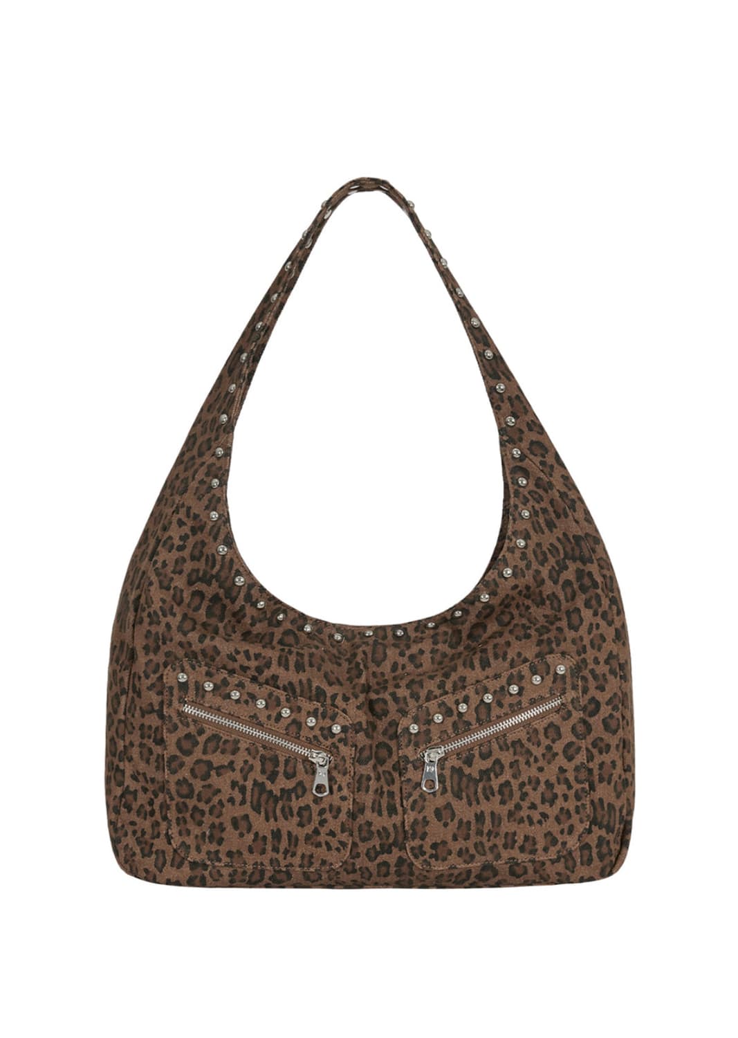 일리고 illigo 레오파드 스터드 호보백 숄더백 상품이미지1