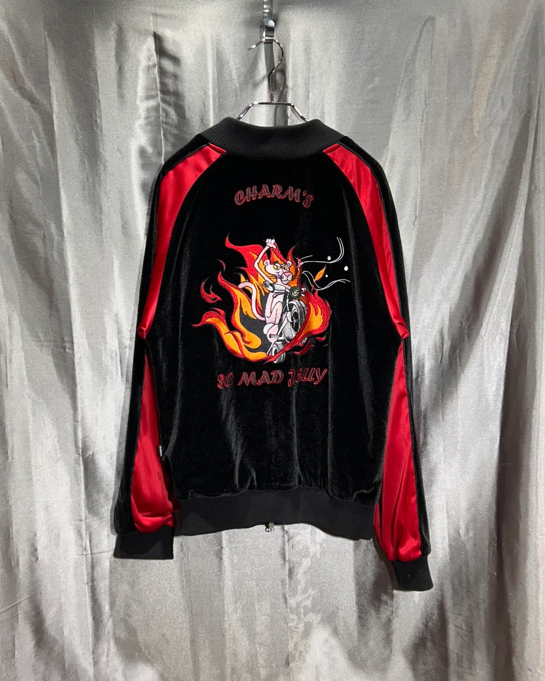 M Charm's 핑크팬더 파이어 자수 벨벳 스카잔 상품이미지4