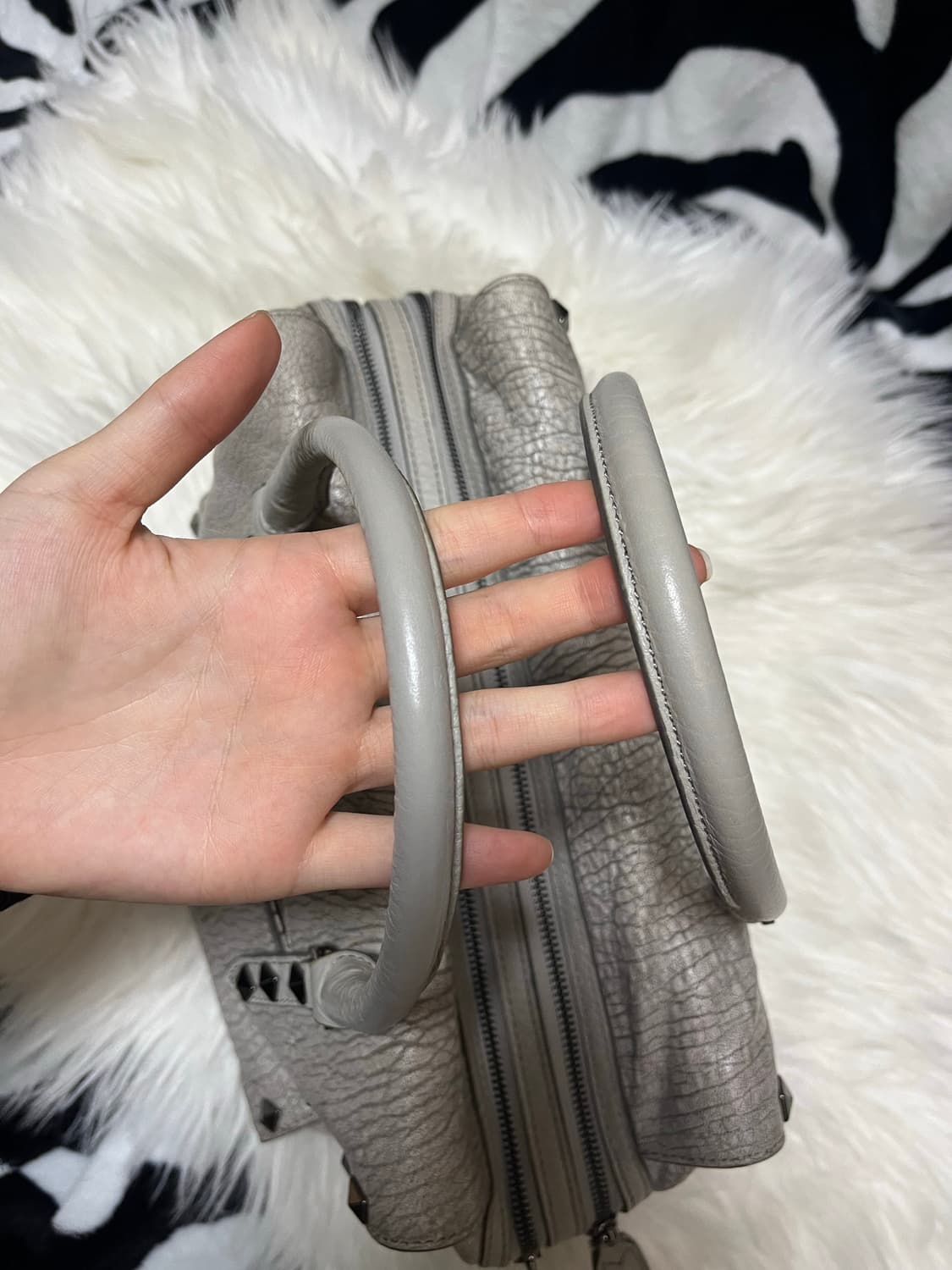 vintage studded grey bag 상품이미지4