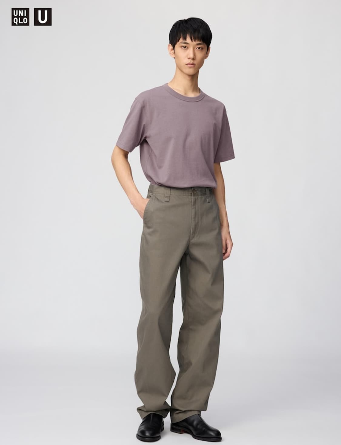 Uniqlo U 와이드 핏 치노팬츠 긴 기장 새상품 (105) 상품이미지3