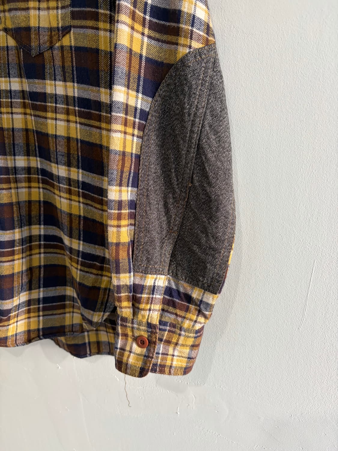 준야 와타나베 패치드 체크셔츠 상품이미지3