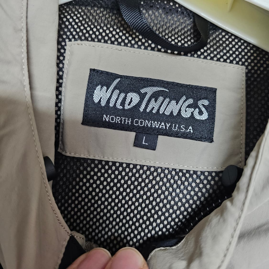 와일드띵스 후드 바람막이 자켓 라지 상품이미지4