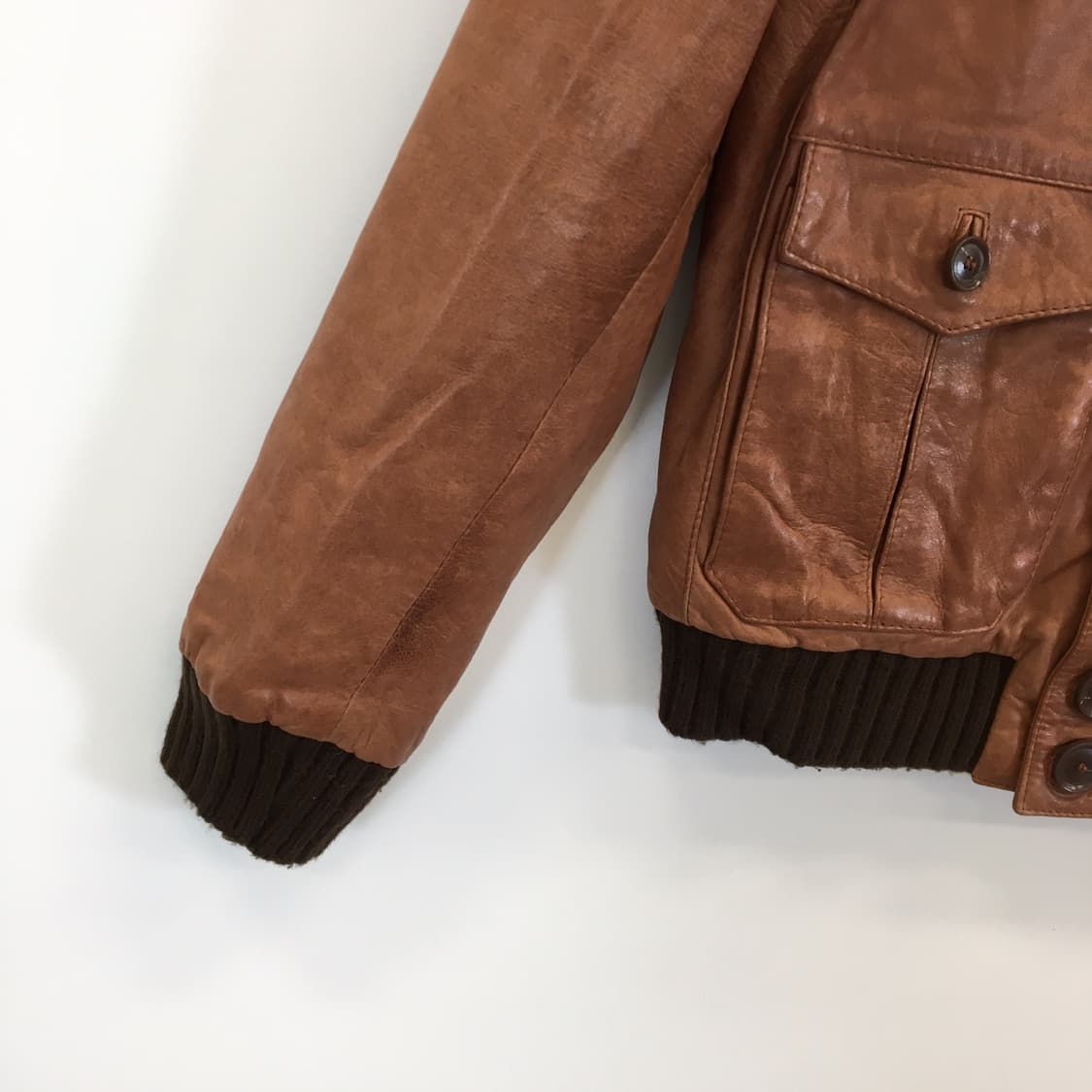 알레산드로 델라쿠아 이태리 리얼레더 가죽 100% 자켓 95 상품이미지3