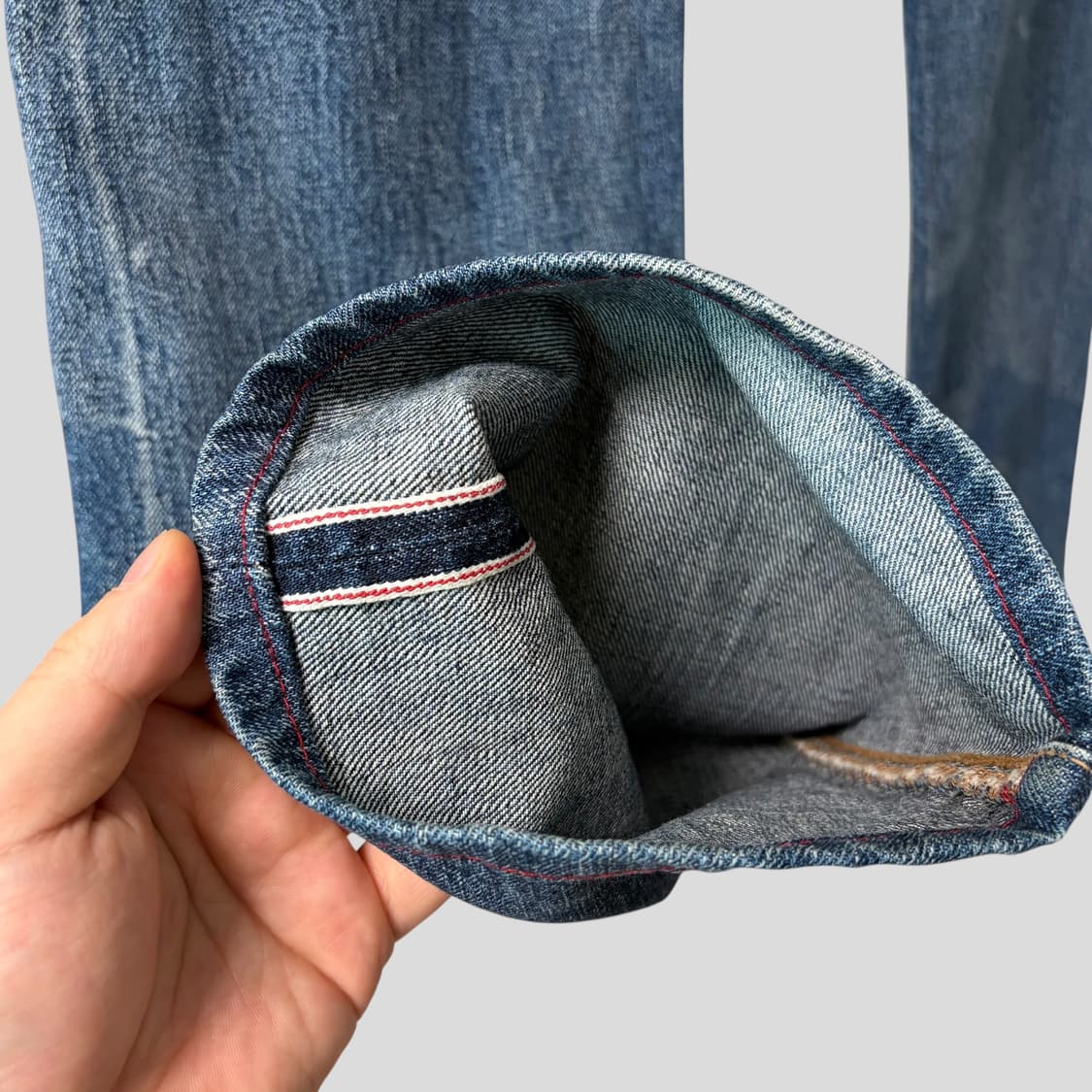 (31)폴스미스 by RED EAR 패치워크 셀비지 데님청바지 상품이미지9