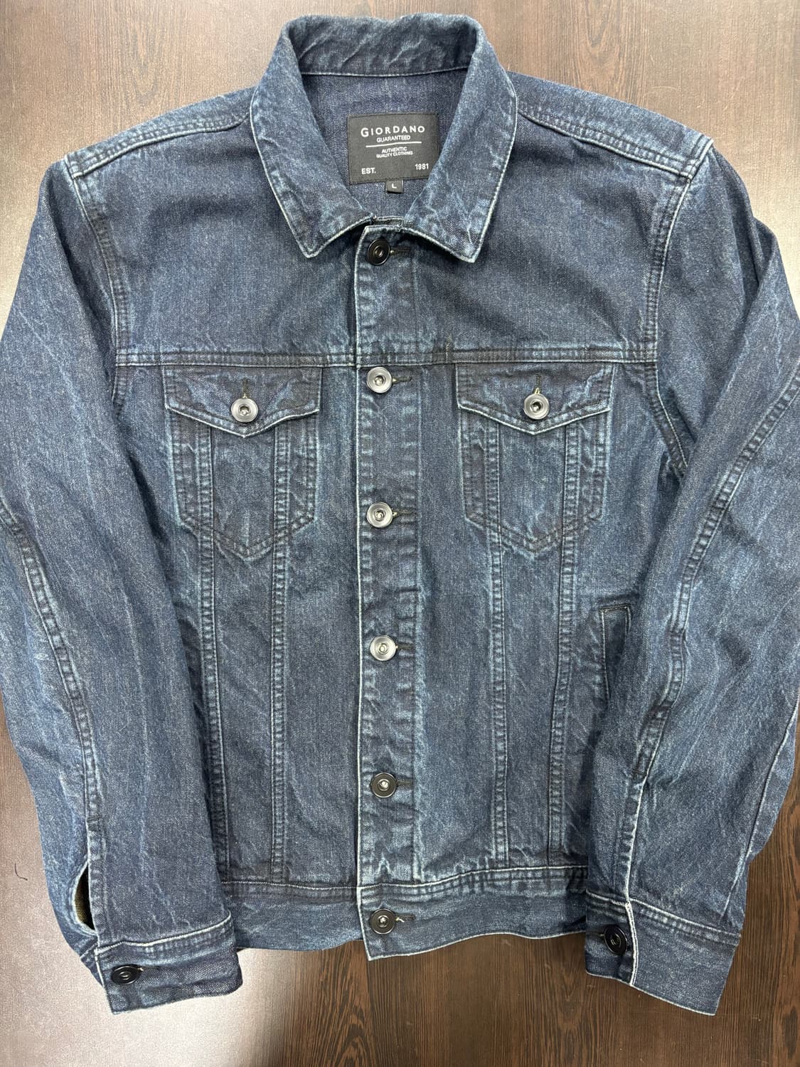 지오다노 데님 자켓 L 사이즈 상품이미지1