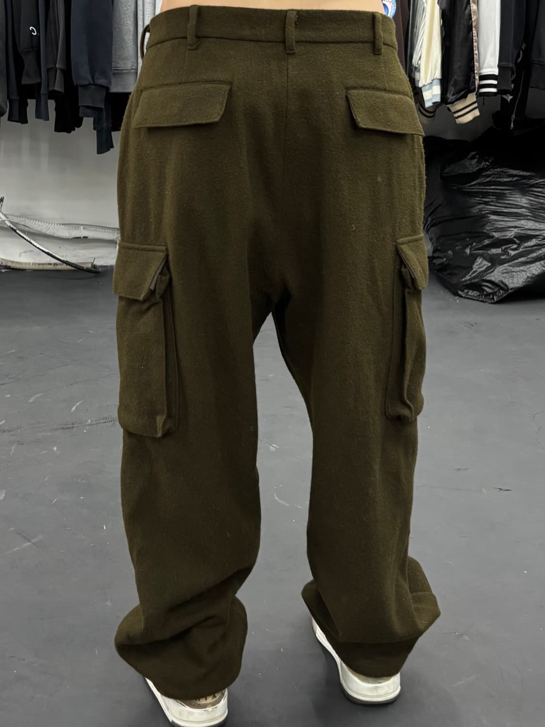 Beams 빔즈 울 카키 카고팬츠 상품이미지4