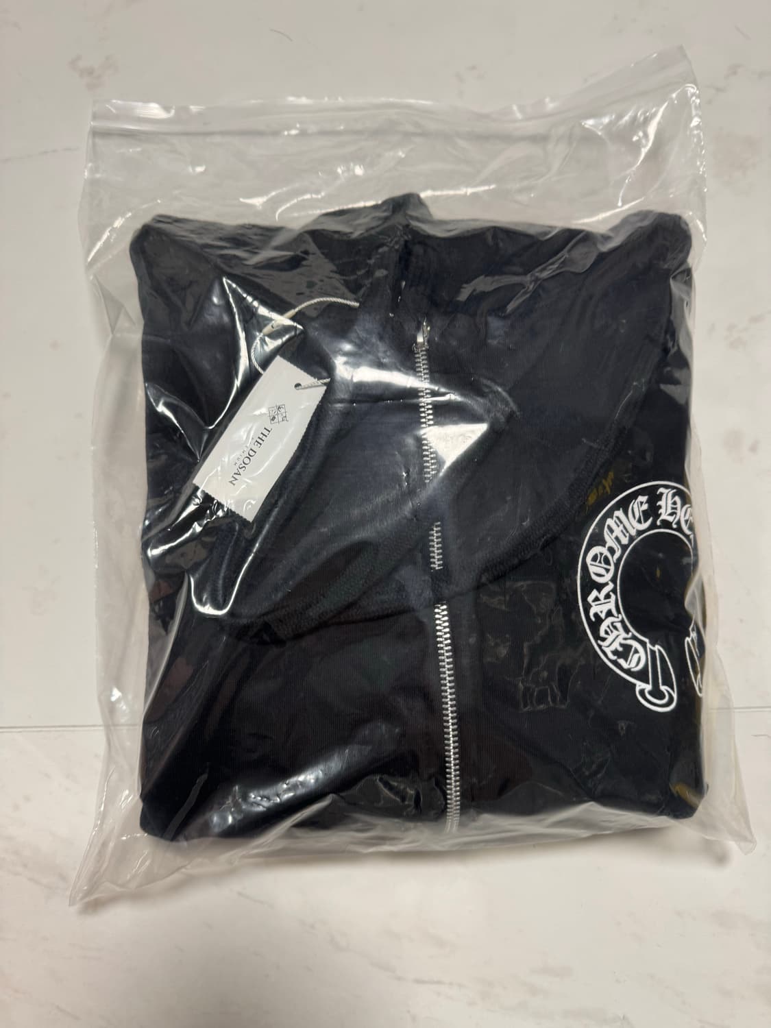 (새상품)크롬하츠 홀스슈 플로랄 헤비웨이트 블랙 후드집업 S 상품이미지1