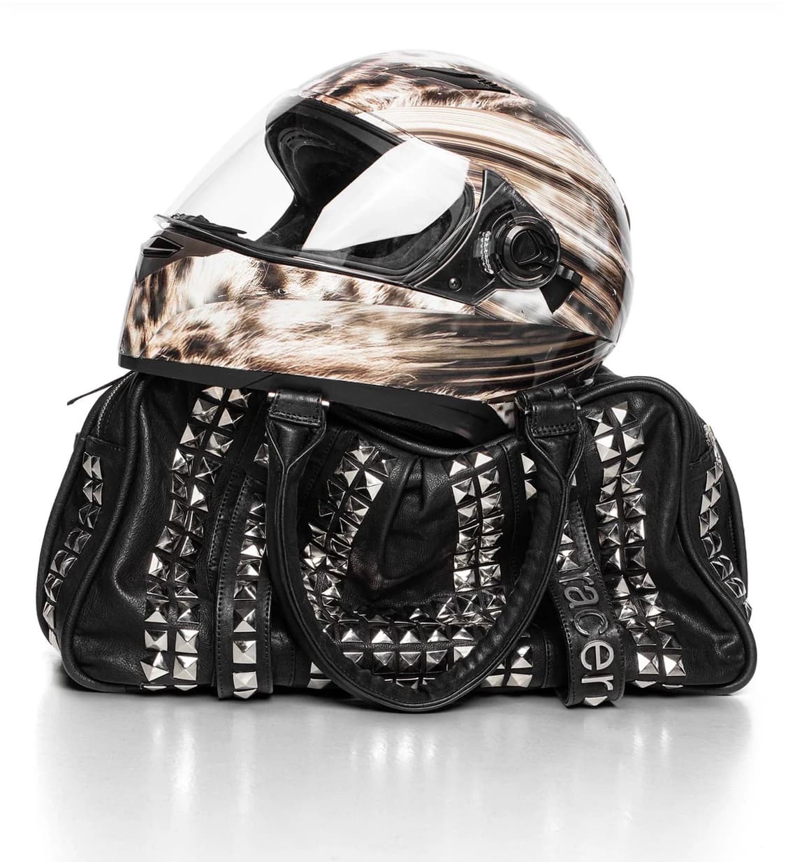 레이서 월드 와이드 스터디드 레더 백 racerworldwide 상품이미지3