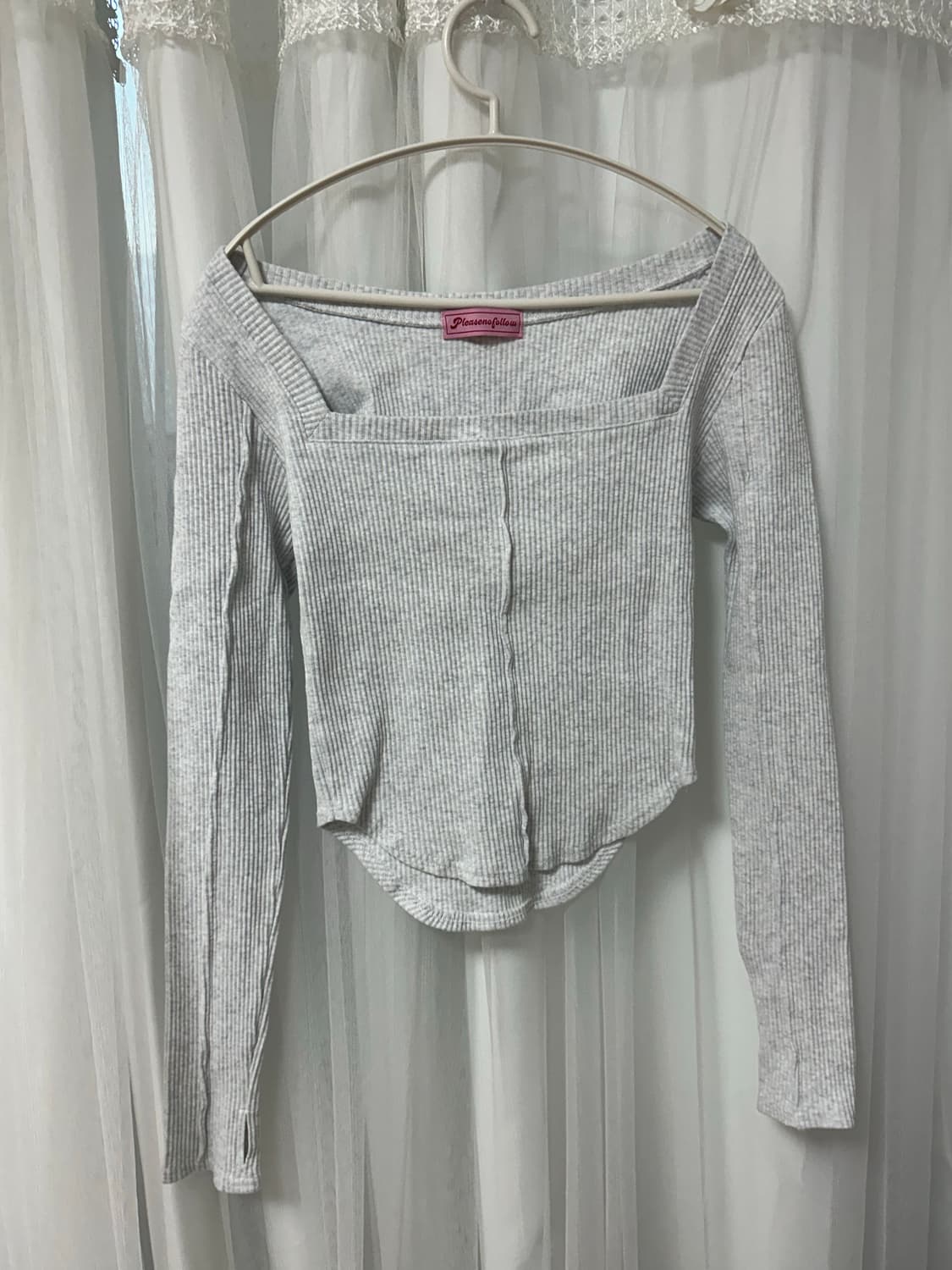 플리즈노팔로우 바비탑 멜란지 상품이미지1