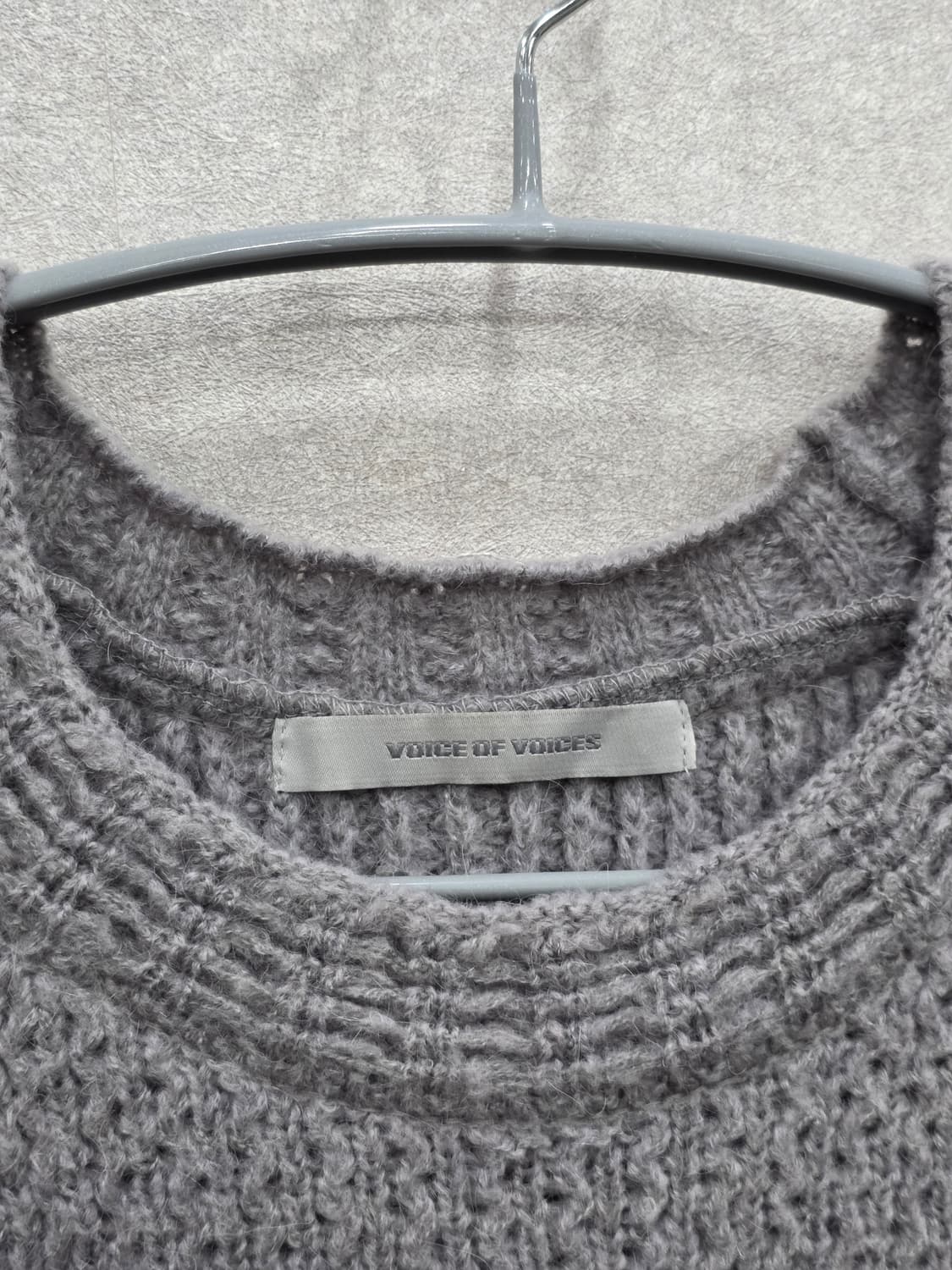 VOICE OF VOICES 알파카 니트 원피스 그레이컬러 (55~77) 상품이미지3