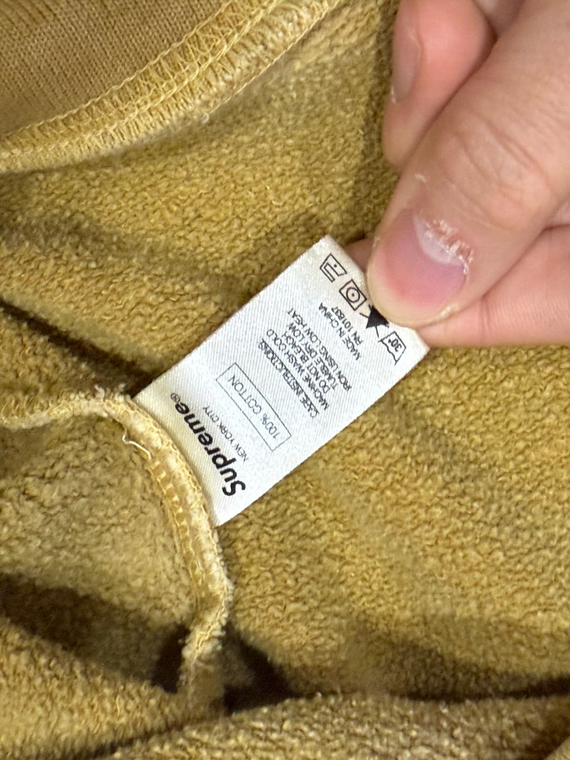 슈프림 오버다이드 후드 머스타드 M 사이즈 상품이미지4