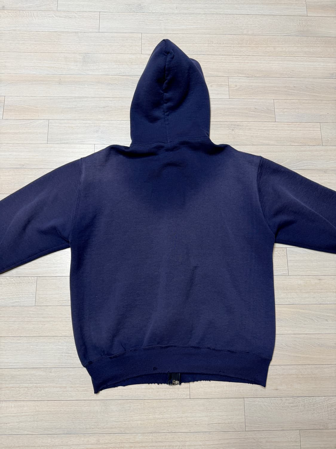 러셀 네이비 디스트레드 후드집업 / USA 생산 / L 상품이미지4