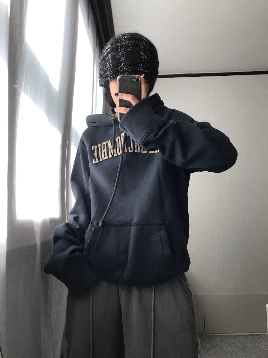 아베크롬비 네이비 오버핏 후드티 상품이미지4