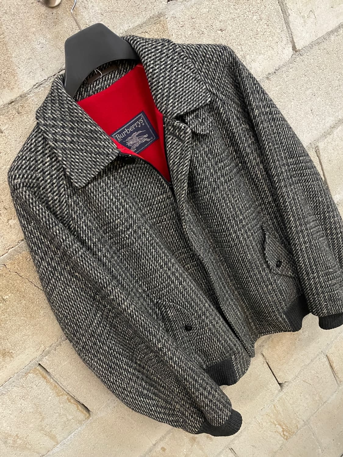 버버리 울 트위드 블루종 자켓  상품이미지3