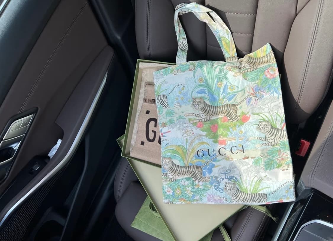 구찌 뷰티 타이거 에코백 토트백 상품이미지2