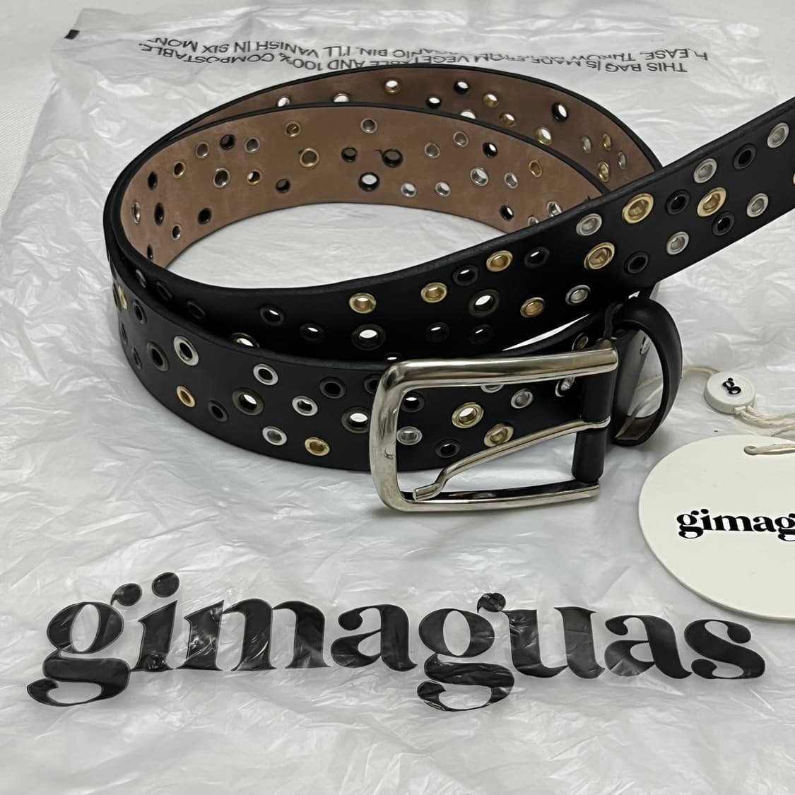[S/M,M/L]기마구아스 Rufus Belt 루퍼스 벨트/블랙 상품이미지1