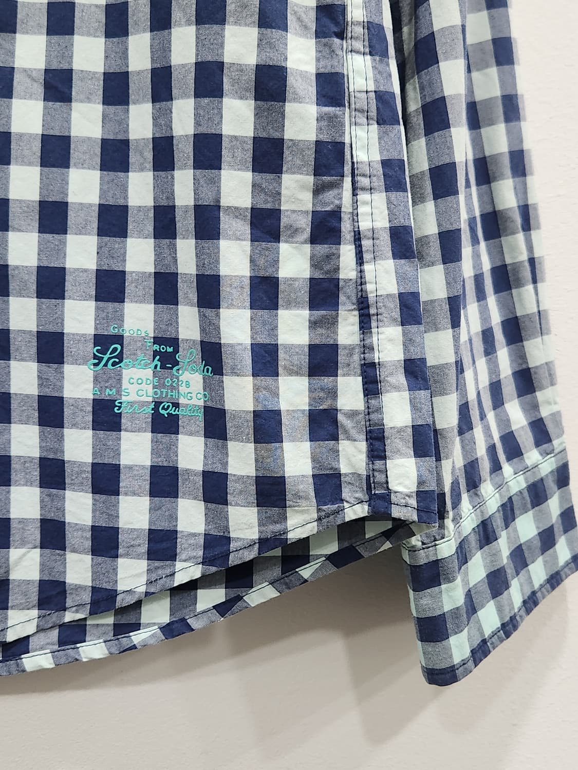 [100] 스카치앤소다  체크 셔츠 남성 100 L 상품이미지3