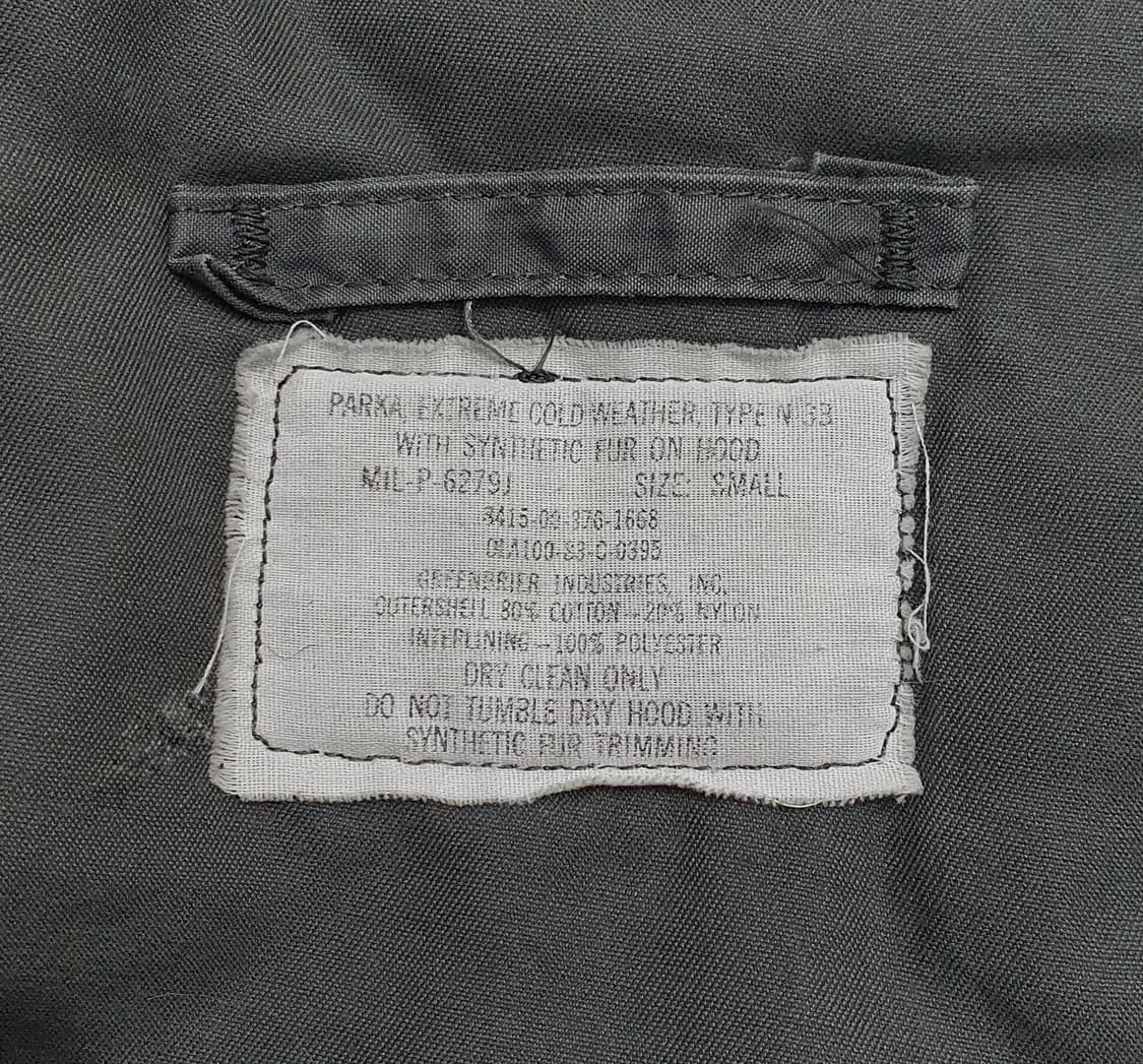 n3b 콜드웨더 파카 80s (100~105) 그린브리어 개파카 상품이미지10