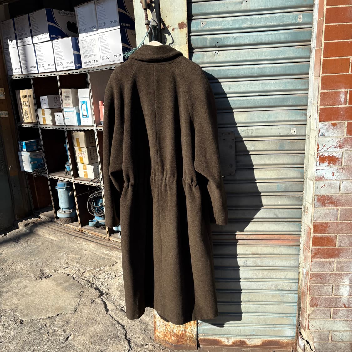 90s COMPAGNIA DELLE PELLI 플리티드 울 발마칸 상품이미지4