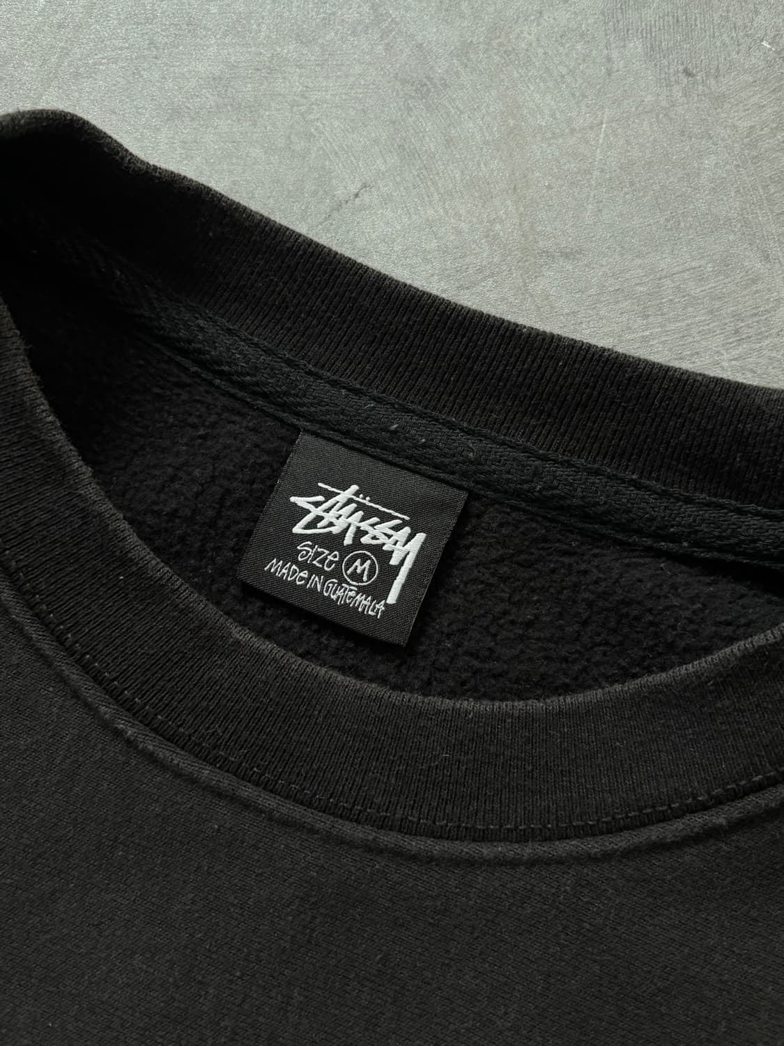 Stussy 스투시 스탁로고 블랙 맨투맨 상품이미지3
