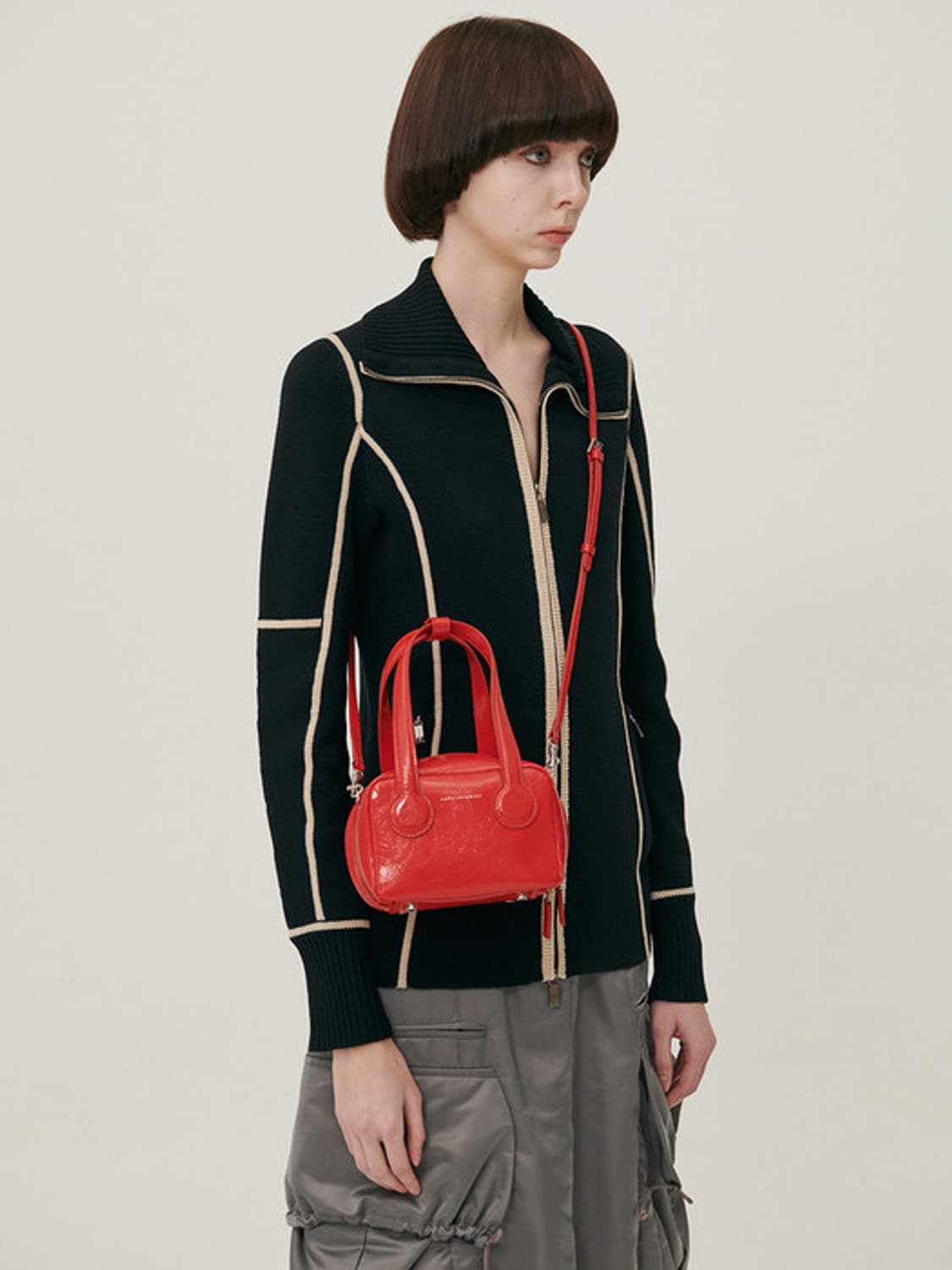 마지셔우드 토리백 tori bag 레드 크링클 상품이미지1