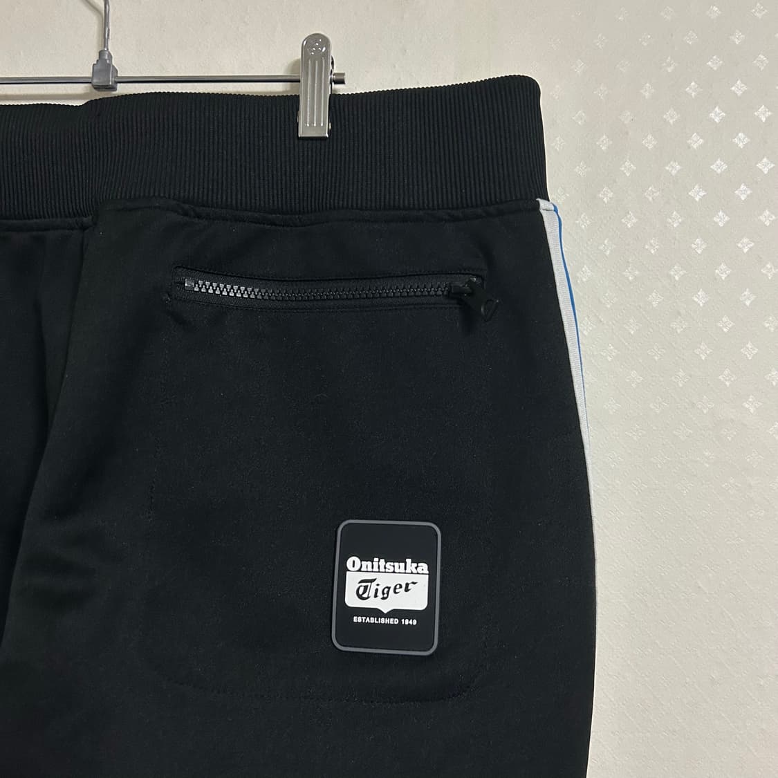 오니츠카 타이거 블랙 블루 추리닝 트레이닝 팬츠 L 상품이미지6