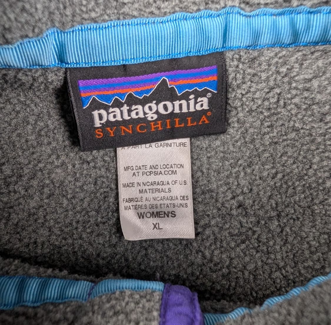 10s 파타고니아 신칠라 스냅-T 그레이/퍼플 상품이미지3