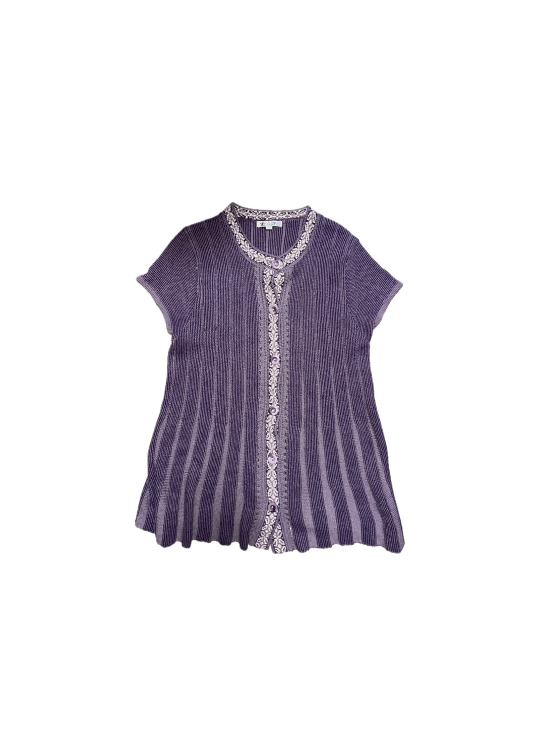 하구미 모리걸 반팔 레이어드 니트 일본 빈티지 상품이미지1