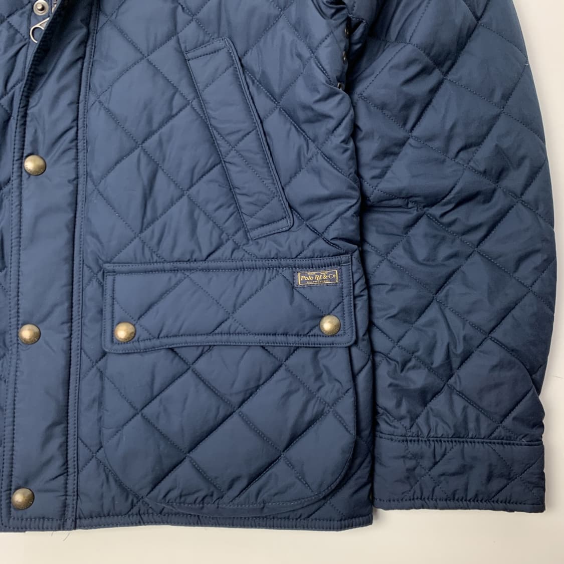 [L/정품] 폴로 랄프로렌 넥버클 네이비 퀼팅 자켓 상품이미지4