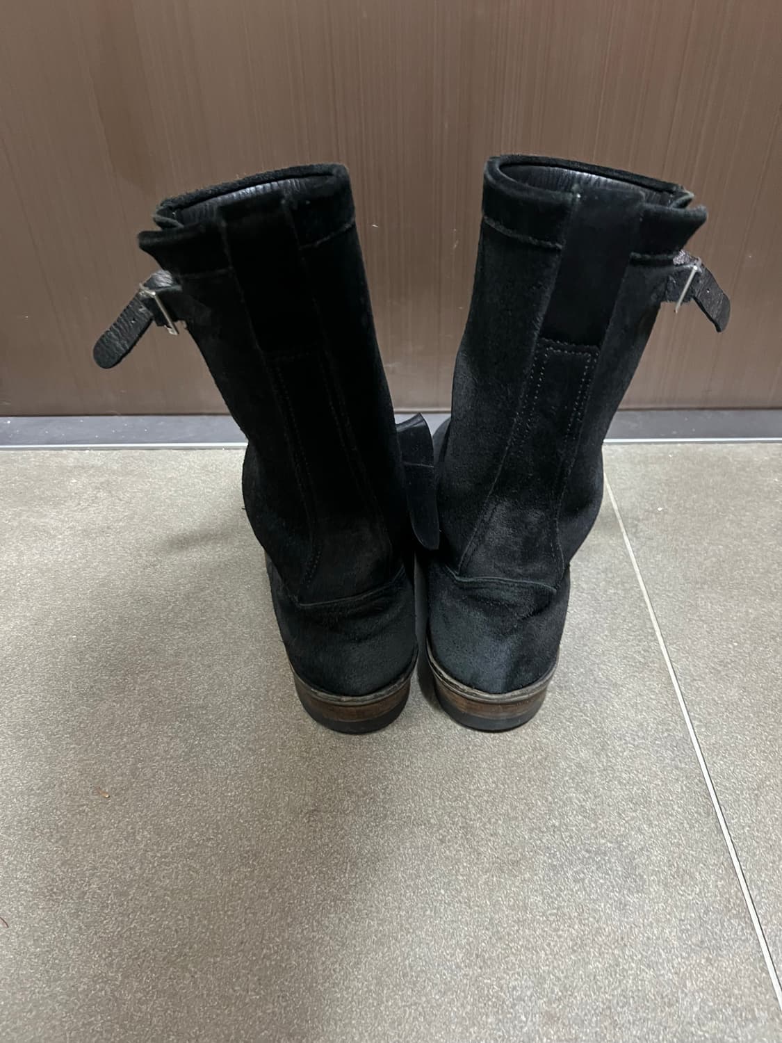 BACKBONE 엔지니어 부츠 블랙 스웨이드 상품이미지5