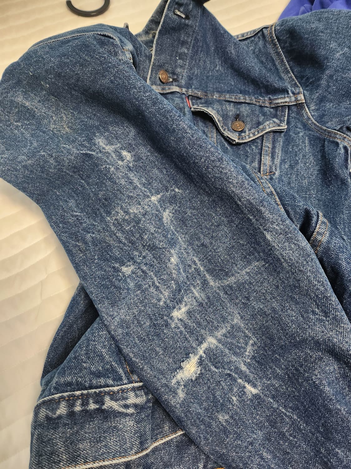 80's Levi's made in usa 데님 자켓 상품이미지4